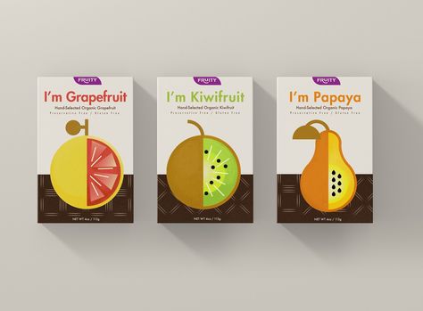 Fruity Dried Fruit Snack on Packaging of the World - Creative Package Design Gallery Dried Fruits Packaging, Brilliant Packaging Design, Organic Fruit Snacks, Mascot Ideas, Salad Packaging, Fruit Doodle, Juice Bars, Brilliant Packaging, Snack Packaging