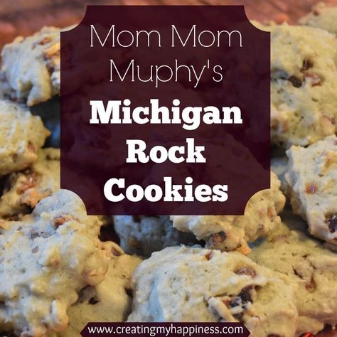 Rock Cookies Recipe, Rock Cookies, Michigan Food, New York Style Cheesecake, My Happiness, Butter Pie, Sweet Cookies, Xmas Cookies, Think Food