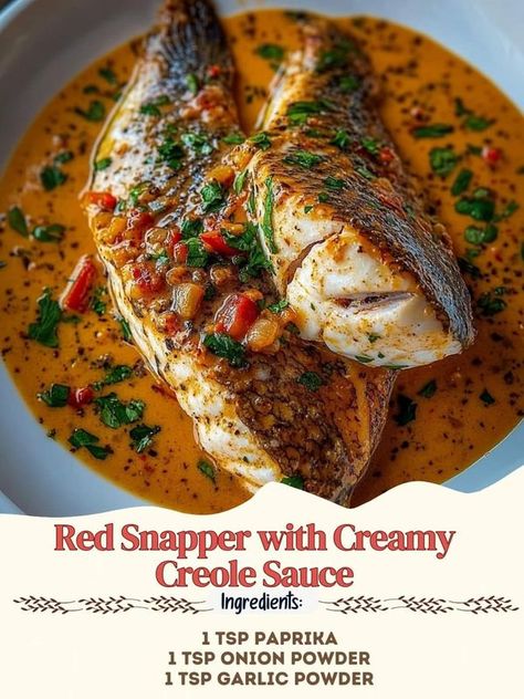 Longhorn Parmesan Crusted Chicken, Red Snapper Fillet, Red Snapper Recipes, Snapper Recipes, Creole Sauce, Mama Cooking, Ina Garten Recipes, How To Cook Lobster, Lobster Recipes