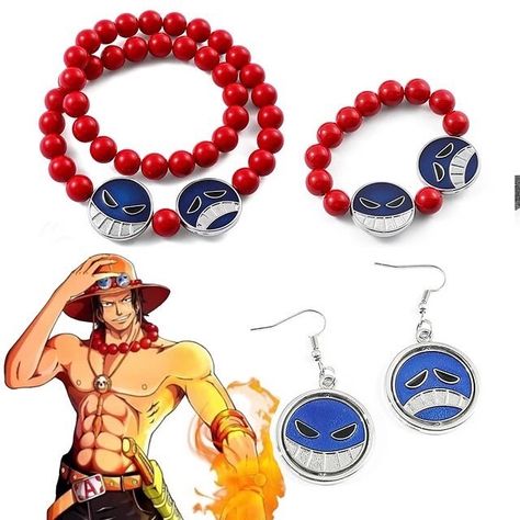 One piece merch 🔥🔥🔥 Get yours using the link in my bio Red Beads Necklace, One Piece Merch, One Piece Portgas D Ace, Portgas D Ace, Red Beaded Necklaces, Anime Accessories, Red Beads, Trendy Necklaces, Red Bead