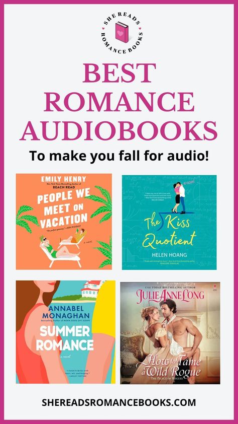 9 Best Romance Audiobooks that Will Make You an Audiobook Lover – She Reads Romance Books Spicy Audiobooks, Book Lists Must Read Romance, Romance Audiobooks, Book List Must Read, Best Audiobooks, Lovers Romance, Summer Romance, Romance Authors, Reading Challenge