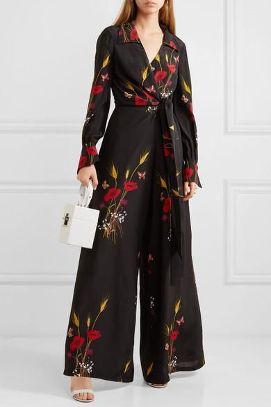 Pierpaolo Piccioli, Luxury Clothing Brands, Jackie Onassis, Tabitha Simmons, Roman Fashion, Designer Jumpsuits, Jumpsuit Outfit, Printed Silk, Western Wear