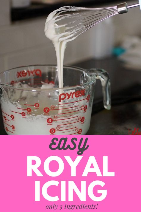 Royal Icing For Sugar Cookies, Wilton Royal Icing Recipe, Icing For Sugar Cookies, Homemade Royal Icing, Decorating Icing Recipe, Royal Icing Recipe With Egg Whites, Easy Royal Icing, Best Royal Icing Recipe, Easter Egg Sugar Cookies