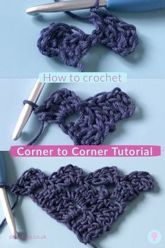 Crochet Corner To Corner, Corner To Corner Crochet Pattern, Crochet Stitch Pattern, Crochet C2c Pattern, C2c Crochet Pattern Free, C2c Crochet Blanket, Corner Crochet, Corner To Corner Crochet, Picture Tutorial