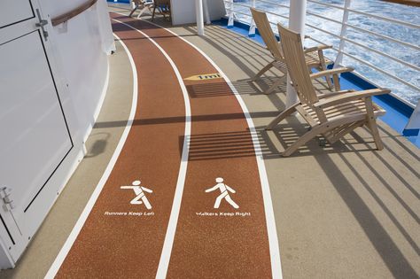 Jogging Track | by blueheronco Jogging Track Design, Oasis Of The Seas, Track Design, Jogging Track, Walkers, Cruise Ship, Oasis, Jogging, Design Ideas