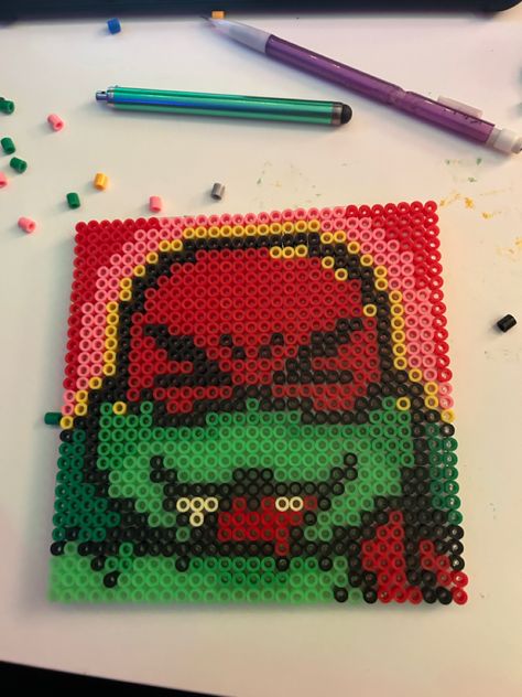 Tmnt Perler Beads, Tmnt Pixel Art, Diy Kandi, Pearl Beads Pattern, Easy Pixel Art, Teenage Mutant Ninja Turtles Art, Kandi Patterns, Cool Art Projects, Ninja Turtles Art