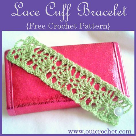 Crochet Bangles, Lace Cuff Bracelet, Crochet Bracelets, Crochet Bracelet Pattern, Crochet Jewlery, Bracelet Crochet, Crochet Jewelry Patterns, Lace Bracelet, Lace Cuffs