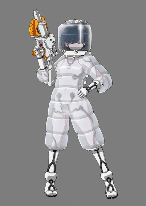 Space Suit Concept Art, Cyberpunk Clothing, Cyberpunk Anime, Arte Cyberpunk, Cyberpunk Character, Concept Art Character, Robots Concept, Robot Concept Art, Cyberpunk Art