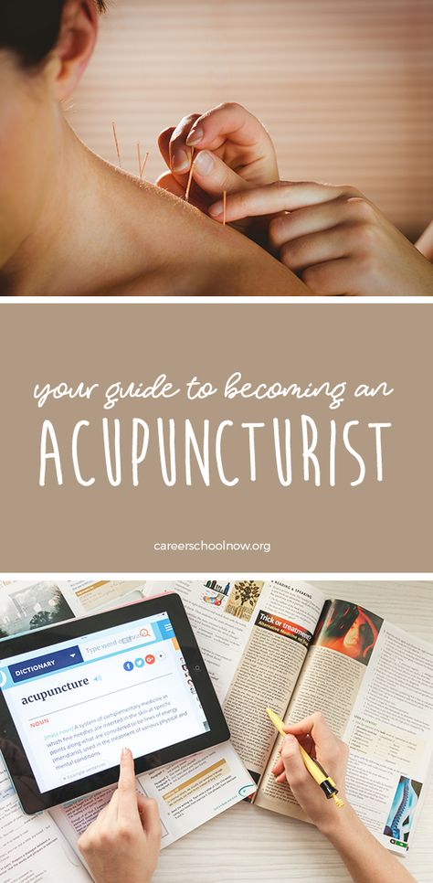 Acupuncture has been around for centuries. Find out how to become an acupuncturist with this indepth career guide. #acupuncture #career #education #chinesemedicine #AlternativeMedicine // follow us @motivation2study for daily inspiration Acupuncture School, Healing Naturally, Types Of Education, Vocational School, College Majors, College List, Harvard Law School, Homeschool Classroom, Best University