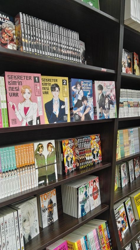 Books, book, manga, webtoon, anime, bookaesthetic,bookstore, japan, korean, otaku Korean Bookstore Aesthetic, Anime Bookstore, Japan Bookstore, Korean Bookstore, Comic Book Shop, Anime Book, My Dream Came True, Manga Books, Business Venture