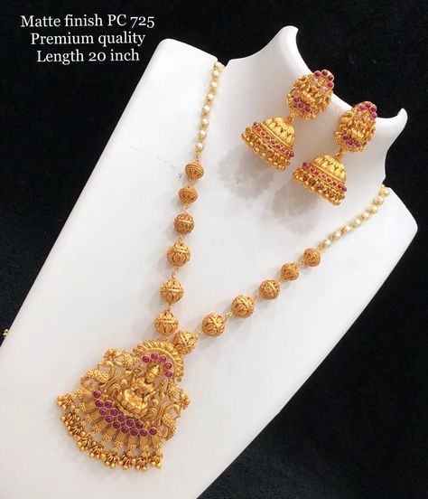 Baby Reflexology, Gold Mala, Mala Designs, Indian Gold Necklace Designs, Simple Necklace Designs, South Indian Style, Gold Haram, Indian Wedding Jewelry Sets, Gold Earrings Models