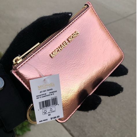 100% Authentic Mk Brand New With Tag Michael Kors Top Zip Coin Pouch Id Card Holder Michael Kors Wallet Small Coin Pouch With Id Holder. Color - Primrose Like Rose Gold Saffiano Leather Finish Apprx. Dimensions: 5.25” L X 4” H X .50” W Retails For: $188 Card Holder Keychain, Small Coin Pouch, Accordion Cards, Lanyard Keychain, Keychain Wallet, Leather Finish, Leather Card Case, Michael Kors Wallet, Michael Kors Accessories