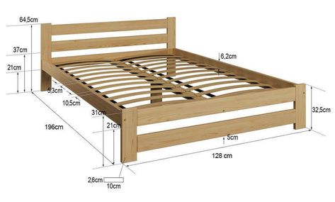 Top 40 Useful Standard Bed Dimensions With Details - Engineering Discoveries Standard Bedroom Dimensions, Wooden King Size Bed, Wooden Double Bed, Bed Frame Plans, Bed Frame Design, Wooden Bed Design, Single Bed Frame, Diy Bed Frame, Bedroom Dimensions