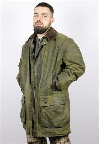 Vintage+Barbour+Northumbria+Wax+Jacket+Green Barbour Northumbria, Vintage Barbour, Wax Jacket, Barbour Mens, Barbour Jacket, Men Jackets, Wax Jackets, Green Brands, Waxed Cotton