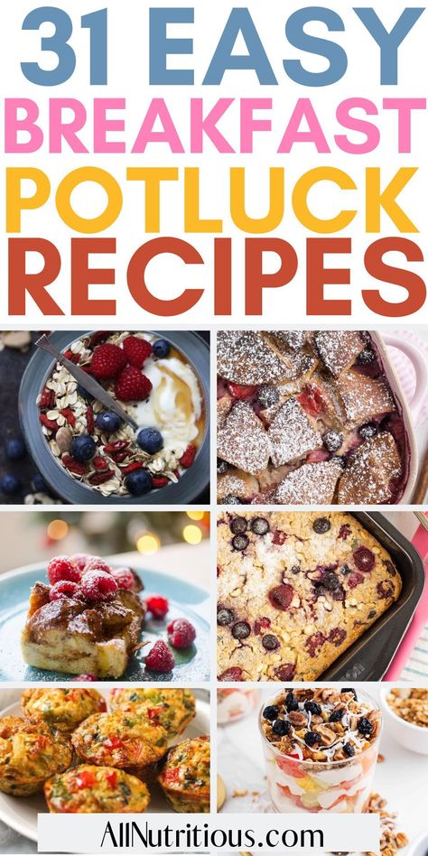 Eggs For Potluck, Healthy Breakfast Recipes For A Crowd, Meatless Brunch Ideas, Healthy Breakfast For Large Groups, Breakfast Pot Luck Ideas, Breakfast Potluck Recipes, Pot Luck Breakfast Ideas, Breakfast Pot Luck, Potluck Breakfast Recipes