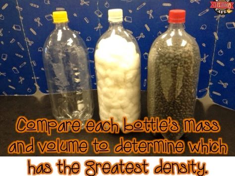 Density is one of my favorite topics to teach.  Students can struggle with it, but there are so many great visuals and techniques for t... Teaching Density Elementary, Classroom Cafe, Matter Lessons, Science Lessons Middle School, Math Stem, Matter Science, Science Lesson, 6th Grade Science, Science Lesson Plans