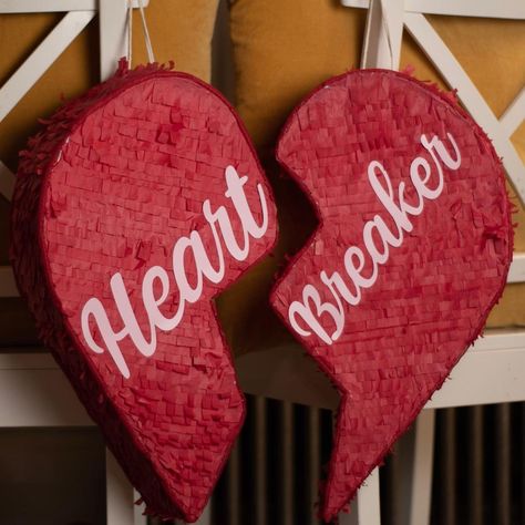 Heartbreaker Party, Heart Piñata, Heart Pinata, Breakable Heart, Heart Pin, Birthday Ideas, Vision Board, Double Sided, Party Ideas