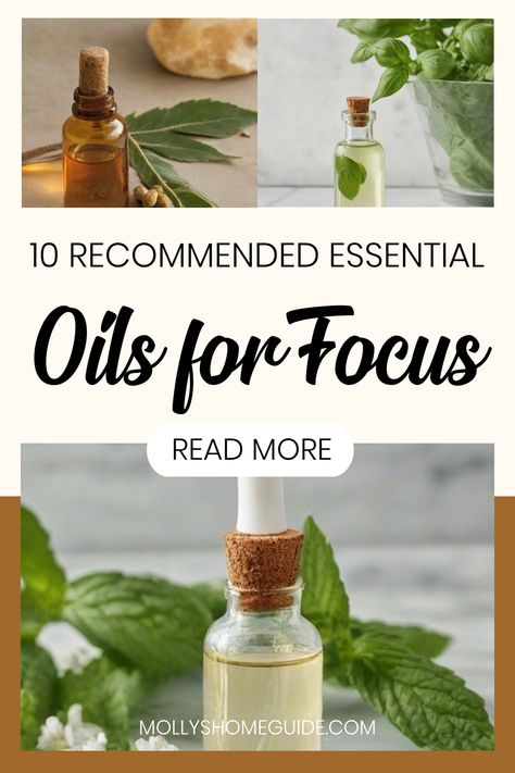 Enhance your focus and boost productivity with these invigorating essential oil blends! Try out our favorite diffuser recipes like the Morning Energizer Blend or the Uplifting Citrus Blend. Discover how to use essential oils for clarity and improved attention span. Whether you're seeking motivation, memory enhancement, or just a mental clarity boost, aromatherapy can help. Explore 10 beneficial essential oil blends for focus and concentration to find what works best for you. Essential Oil Blend For Creativity, Invigorating Essential Oil Blends, Pachuli Essential Oil Benefits, Essential Oil Blends For Inflammation, Essential Oil For Focus, Essential Oils For Focus, Essential Oils For Memory, Focus Essential Oil Blend, Relaxing Essential Oil Blends