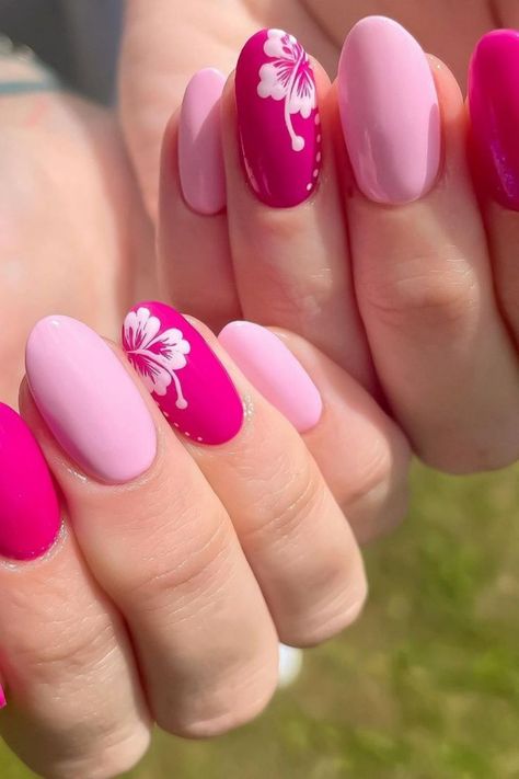 nail designs Pretty Nails For Summer Simple, Change Personality, Nails Challenge, Preppy Nails, Beach Nail, Summer Nails Beach, Tropical Nails, Bright Summer Nails, Amazing Nails