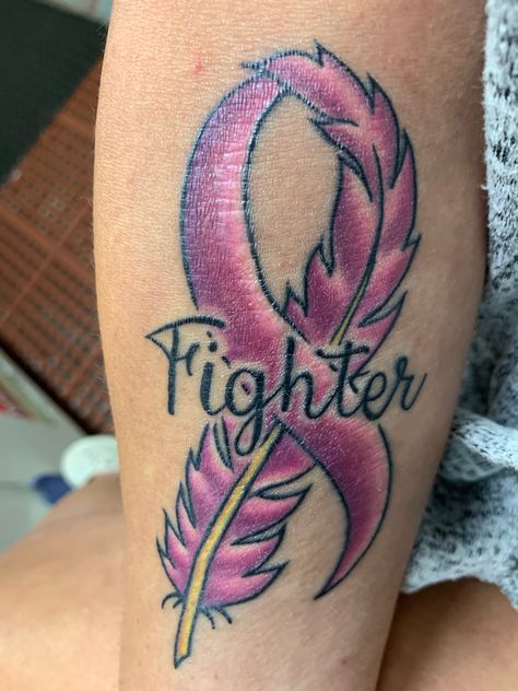 Hodgkin’s lymphoma Lymphoma Tattoo, Ribbon Feather, Pink Ribbon Tattoos, Survivor Tattoo, Birthday Tattoo, Feather Tattoo Design, Ribbon Tattoos, Cool Tattoos For Guys, About Tattoo