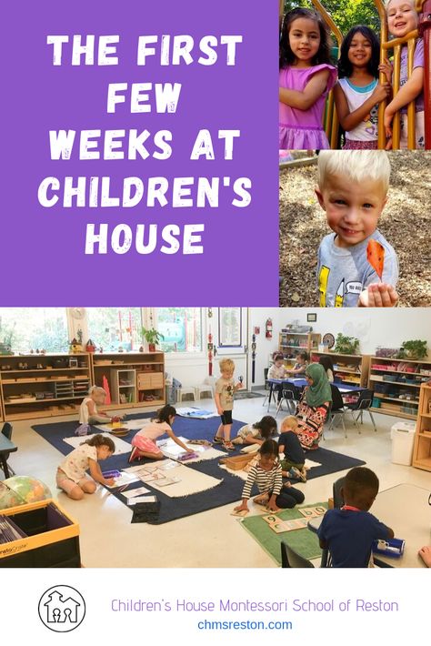 Ever wondered what goes on during the first few weeks at a Montessori school? Take a peek inside our school and see what we've been up to at Children's House Montessori School of Reston. You can also get our free guide - Montessori at Home - here: https://mailchi.mp/chmsreston.com/montessori-at-home Starting A Montessori School, What Is Montessori, Children's House, Few Highlights, Homeschool Education, Montessori Education, Montessori School, Maria Montessori, New School Year