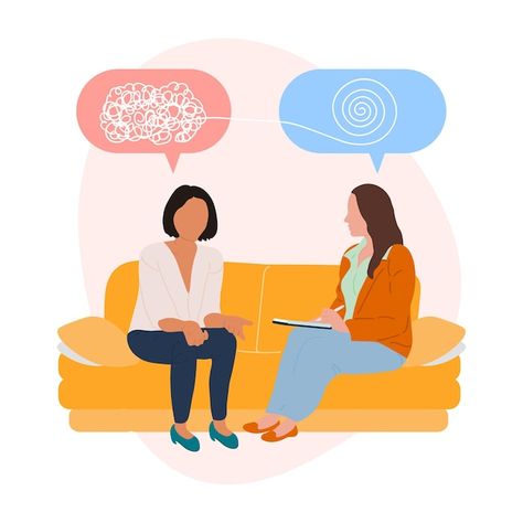 Psychologist consulting patient | Premium Vector #Freepik #vector #psychological-counseling #psychotherapy #counseling #psychiatrist Psychology Wallpaper, Visual Board, Vision Board 2023, 2023 Vision Board, Need Someone, 2023 Vision, Survival Tips, Dream Board, 2024 Vision Board