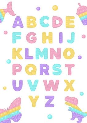 Alphabet pastel Pop It poster 💕 pink pastel color blue yellow purple pastel rainbow candy color pastel alphabet popit alphabet popit fidget toy pop it pastel pop it alphabet abc pastel education preschool kindergarten elementary classroom poster Pop It Letters, Pastel Pop It, It Poster, Education Preschool, School Template, Poster Pink, Abc Poster, Push Pop, Purple Pastel