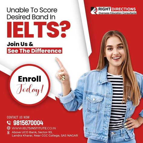 Study abroad consultant
IELTS Institute
IELTS Courses
Study visa for UK
Study visa for Canada
Study visa for Australia
IELTS institute in Mohali English Courses Advertising, Ielts Poster Design, English Course Design, Ielts Creative Ads, English Course Poster Design, Ielts Ads, Course Creative Ads, Course Poster Design, Free Online Language Courses