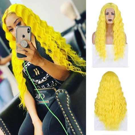 Deep Wave Lace Wig, Hype Hair, Raw Indian Hair, Cambodian Hair, Hot Hair Styles, Raw Hair, Quality Hair Extensions, Hair Makeover, Yellow Hair