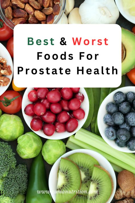 Supplements For Prostate Health, Best Foods For Prostate Health, Food For Prostate Health, Prostate Health Men Food, Recipes For Prostate Health, Prostate Health Diet, Prostate Health Men Natural Remedies, Prostrate Health, Healthy Eating Menu