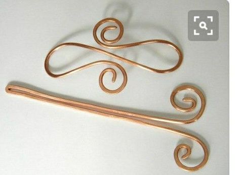 Wire Hair Barrette How To Make, Scarf Pins, Metal Hair Clip, Bijoux Fil Aluminium, Selling Handmade Items, Pin Hair, Shawl Pin, Hair Fork, Wire Jewelry Designs