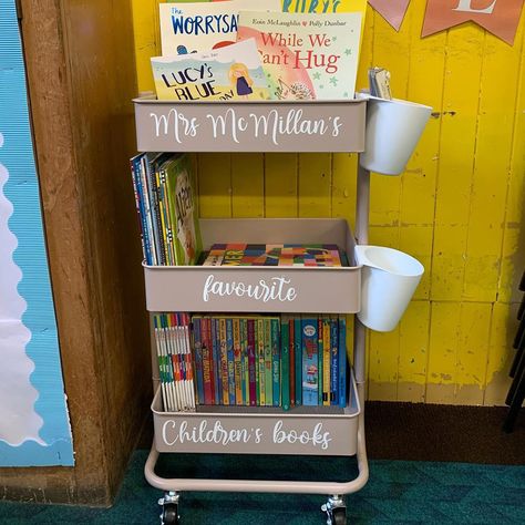 Mrs McMillan on Instagram: “Book trolley finally set up 📚📚#teachersofinstagram #scottishprimaryteacher #teachersfollowteachers #readingforenjoyment #readingforpleasure…” Teacher Trolley, Book Trolley, Class Library, Teacher Books, Primary Teachers, New Class, Year 2, School Library, Teacher Favorite Things