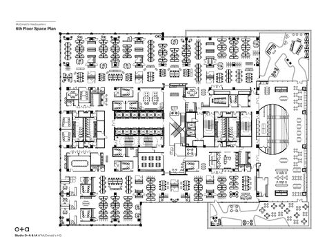 Gallery of McDonald’s HQ Workplace / Studio O+A + IA Interior Architects - 51 Office Layout Plan, Office Space Planning, Cad Blocks Free, Meeting Room Design, Science Centers, Office Floor Plan, Interior Architects, Layout Plan, Office Plan