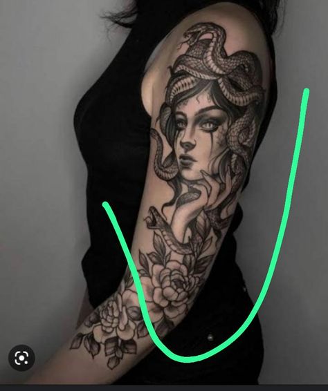 Scary Medusa Tattoo, Tattoo Cobra, Lower Arm Tattoos, Full Arm Tattoos, Medusa Tattoo, Full Sleeve Tattoos, Tattoo Art Drawings, Sleeve Tattoos For Women, Tattoo Inspo