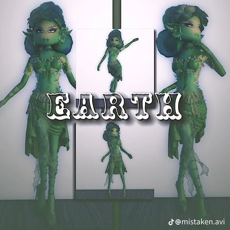 Elements Dress To Impress, Element Dress, Plant Monster, Nature Outfits, Roblox Dress, Big Dresses, Dti Fits, Nature Dress, One With Nature