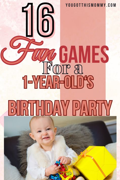 Enjoy the amazing fun tips for your 1-year-old's birthday party | Fun Games For a 1-year-old's Birthday Party Party Games For One Year Olds Birthdays, Games At First Birthday Party, Activities For One Year Old Party, One Year Birthday Party Games, Games For 1 Year Baby Party, Games For 1 Year Party, 1 Year Birthday Party Games, Activities For 1 Year Birthday Party, 1st Birthday Games For Adults