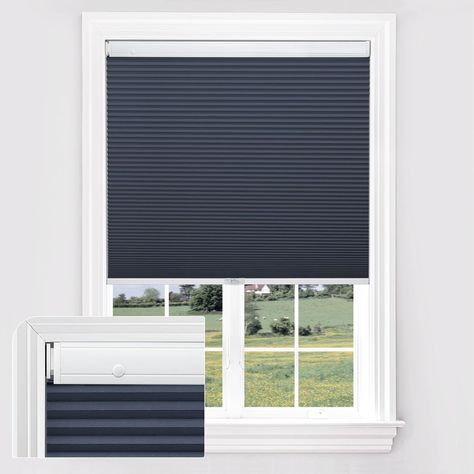 PRICES MAY VARY. No-Drilling Installation: Escape the hassle of traditional installation with the no tools no drill design, making the installation of the cellular shades a breeze. Install in just 1 minute, without the need for drilling, screws, or brackets. Leave no holes or residue on your walls. In just a few simple steps, effortlessly mount the honeycomb shades on your windows. They can be easily moved, providing stability and safety without the worry of them coming loose. Flexible Cordless Black Out Blinds For Windows, Honeycomb Window, Stick On Blinds, Indoor Windows, Bay Window Blinds, Shades For Windows, Cellular Blinds, Honeycomb Shades, Indoor Window