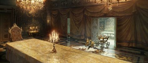 Beauty and the Beast Concept Art by Karl Simon | Concept Art World Beast Concept Art, The Beast Aesthetic, Beauty And The Beast Aesthetic, Beast Aesthetic, Beast Castle, Belle Aesthetic, Rosabella Beauty, Beast's Castle, The Beast Movie