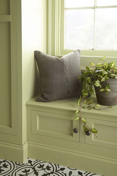 Walls: Back to Nature S340-4Trim: Back to Nature S340-4Cabinets: Back to Nature S340-4 Behr Color Trends, Paint Color Trends, Behr Colors, Trending Paint Colors, Door Paint Colors, Green Paint Colors, Grey Paint Colors, Best Paint Colors, Hello Lovely