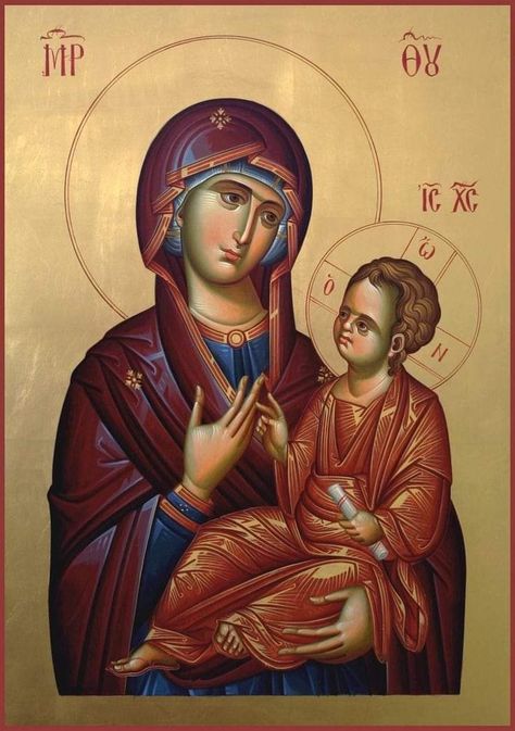 Madonna Art, Eastern Orthodox Church, Orthodox Christian Icons, Religious Pictures, Eastern Orthodox, Byzantine Art, Art Hobbies, Religious Images, Byzantine Icons