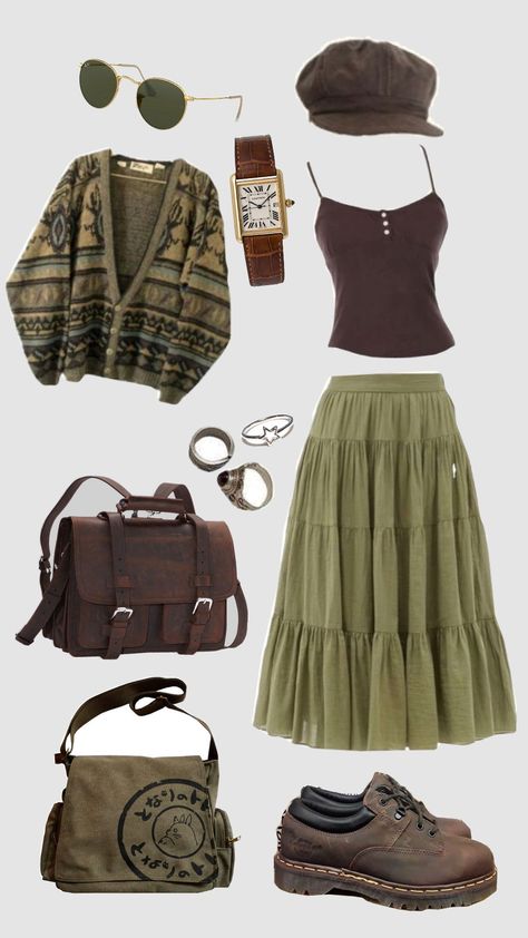 Green Academia, Styles Clothes, Fancy Things, Boho Clothes, Future Style, Closet Inspiration, Cool Fits, Fairy Grunge, Dream Clothes