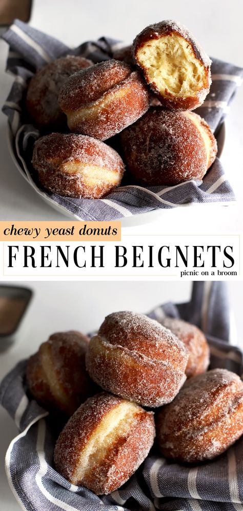 Gourmet French Recipes, French Pastry Desserts, French Donuts Beignets, French Breakfast Pastries, French Beniegts, Traditional French Food Recipes, French Fancies Recipe, International Baking Recipes, French Bakery Recipes