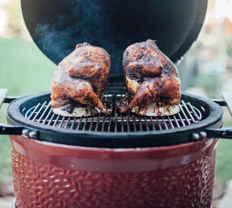 Serve up adventurous Beer Can Chicken with Kamado Joe's range of grills and versatile accessories. Create, elevate and inspire with Kamado Joe. Kamado Joe Recipes, Smoked Beef Short Ribs, Kamado Bbq, Chicken Rub, Beer Can Chicken, Joe Recipe, Kamado Grill, Whole Roasted Chicken, Kamado Joe