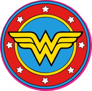 Superhero Preschool, Lego Batman 2, Wonder Woman Birthday, Woman Vector, Paper Box Template, Woman Logo, Circular Logo, Wonder Woman Logo, Logo Wall