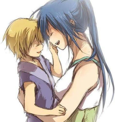 Len y Miku Anime Mother, Son Picture, Mommy And Son, Boy Drawing, Mother And Son, Love Mom, Mother And Baby, Mothers Love