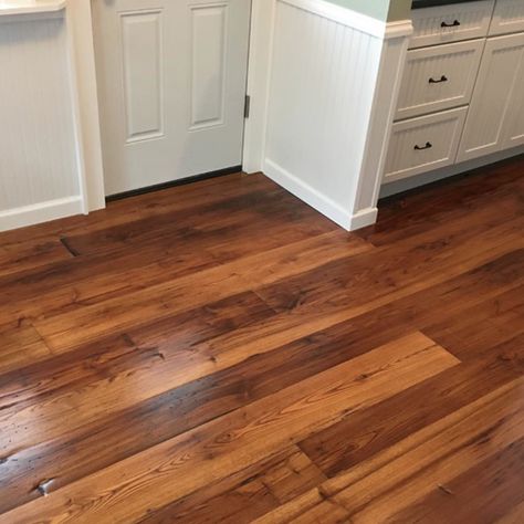 Nice wormy chestnut floor finished with Waterlox Original Satin Finish by our customer Chris. https://www.instagram.com/p/BS60H5UApy0/ Chestnut Floors, Antique Grandfather Clock, Californian Bungalow, Bungalow Ideas, Wormy Chestnut, Pine Flooring, Timber Floor, Hardwood Floor Colors, House Styling