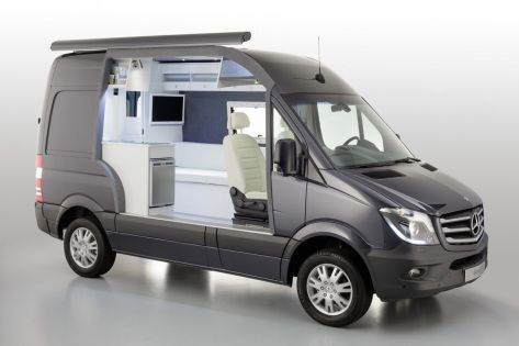 Mercedes-Benz #Sprinter Caravan Concept #mbhess #mbtrucks Mercedes Benz Van, Caravan Salon, Luxury Campers, Mercedes Sprinter Camper, Mercedes Benz Viano, Mercedes Van, Mb Sprinter, Mercedes Benz Classes, Sprinter Van Conversion