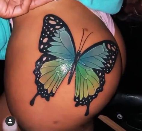 But Tattoos For Women Big, Butterfly Tattoo Buttocks, Bum Tattoo Black Women, Butterfly On Buttocks Tattoo, Butterfly Tattoo On Buttocks, Butterfly Back Tattoo Women Black, Butterfly Bum Tattoo, Butterfly Buttcheek Tattoo, But Tattoos For Women