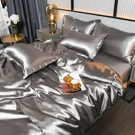 👉 Comment "Shop" order this item 👈 NewLuxury Emulation Silky Satin Duvet Cover Queen High Quality King Size Smooth Quilt Cover Solid Color High End Comforter Cover 👇 No Pillowcase Does Not Include Any Filler Size: 1.2m bedÂ Â Â Â Â 150 x 200 cm bed quilt cover 1pcs 1.5m bedÂ Â Â Â Â Â 150 x 200 cm bedÂ quilt cover 1pcs 1.8m bedÂ Â Â Â Â 180 x 220 cm bed quilt cover 1pcs 2.0m bedÂ Â Â Â Â 200 x 230 cm bed quilt cover 1pcs Beds above 2m 220x240cm bed quilt cover 1pcs A style quilt cover h... Couple Pillow, Bed Cover Sets, Silk Bedding Set, King Size Bedding Sets, Satin Bedding, Twin Bed Sets, Silk Bedding, Flat Bed, Bed Sets