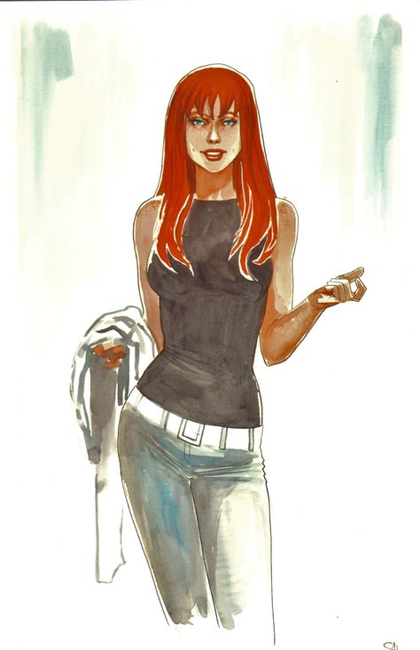 Mary Jane commission art by Stephanie Hans Mj Watson, Modeling Outfits, Jane Watson, Mary Jane Watson, Katherine Mcnamara, Books Art, Commission Art, Peter Parker, Great Love